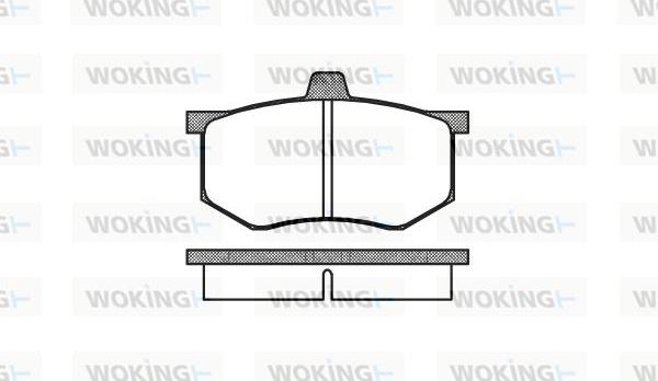 Woking P1433.00 - Komplet Pločica, disk-kočnica www.molydon.hr