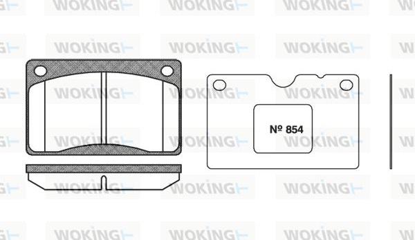 Woking P1423.50 - Komplet Pločica, disk-kočnica www.molydon.hr