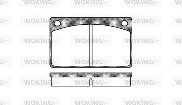 Woking P1423.00 - Komplet Pločica, disk-kočnica www.molydon.hr