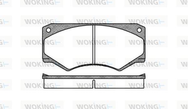 Woking P1473.00 - Komplet Pločica, disk-kočnica www.molydon.hr