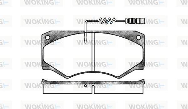 Woking P1473.14 - Komplet Pločica, disk-kočnica www.molydon.hr