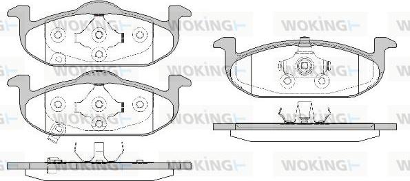 Woking P15903.01 - Komplet Pločica, disk-kočnica www.molydon.hr