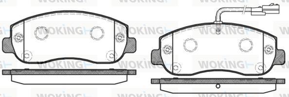 Woking P15493.01 - Komplet Pločica, disk-kočnica www.molydon.hr