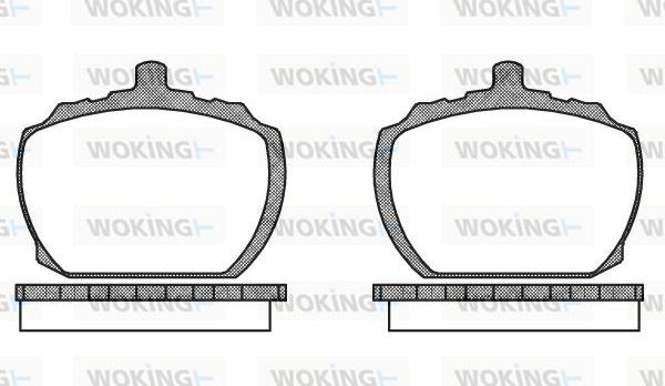 Woking P1583.10 - Komplet Pločica, disk-kočnica www.molydon.hr