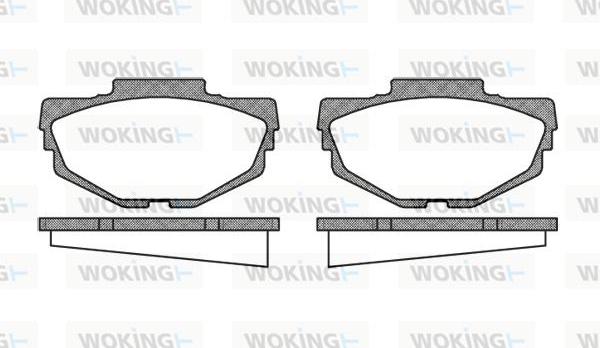 Woking P1533.00 - Komplet Pločica, disk-kočnica www.molydon.hr