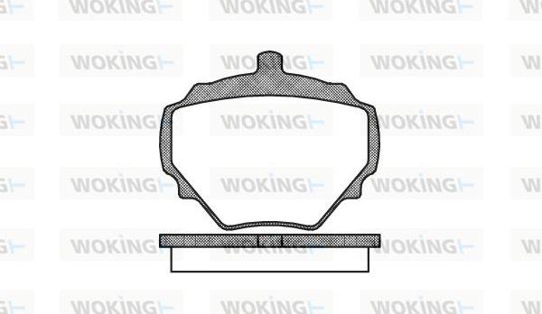 Woking P1523.00 - Komplet Pločica, disk-kočnica www.molydon.hr