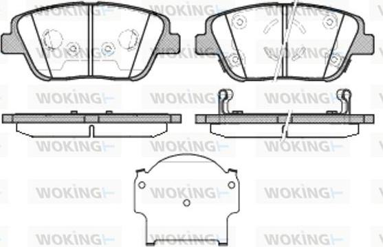 Woking P15233.02 - Komplet Pločica, disk-kočnica www.molydon.hr