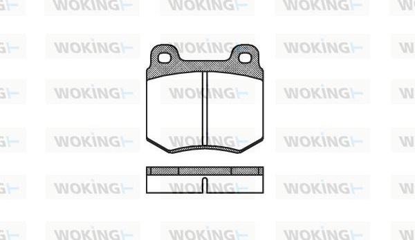 Woking P1693.10 - Komplet Pločica, disk-kočnica www.molydon.hr