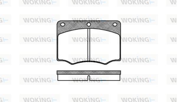 Woking P1643.00 - Komplet Pločica, disk-kočnica www.molydon.hr