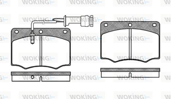 Woking P1643.02 - Komplet Pločica, disk-kočnica www.molydon.hr