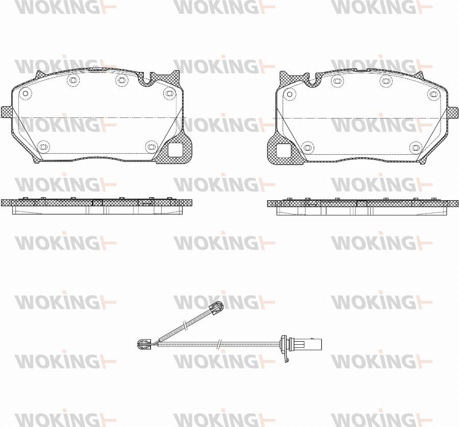 Woking P16433.00 - Komplet Pločica, disk-kočnica www.molydon.hr