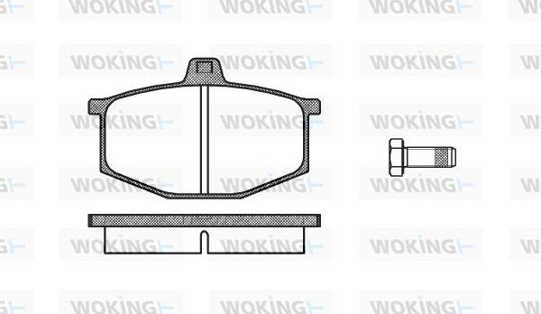 Woking P1603.00 - Komplet Pločica, disk-kočnica www.molydon.hr