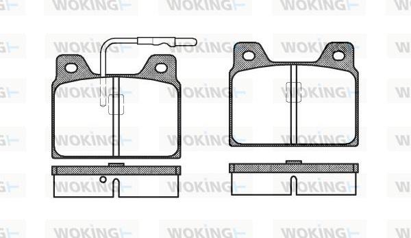 Woking P1683.02 - Komplet Pločica, disk-kočnica www.molydon.hr