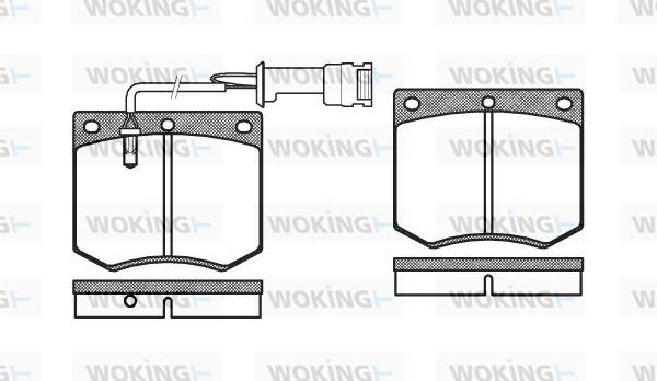 Woking P1633.02 - Komplet Pločica, disk-kočnica www.molydon.hr