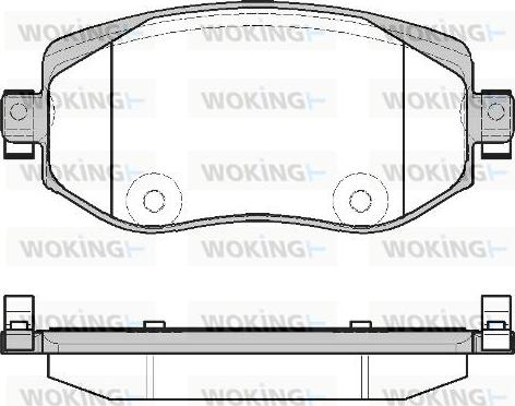 Woking P16243.08 - Komplet Pločica, disk-kočnica www.molydon.hr