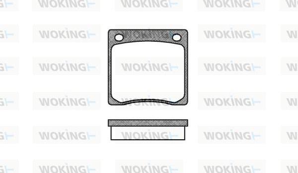 Woking P1673.00 - Komplet Pločica, disk-kočnica www.molydon.hr