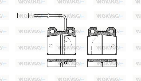 Woking P1053.11 - Komplet Pločica, disk-kočnica www.molydon.hr