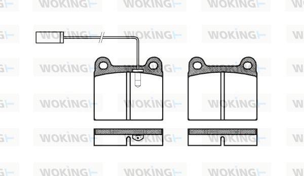 Woking P1063.91 - Komplet Pločica, disk-kočnica www.molydon.hr