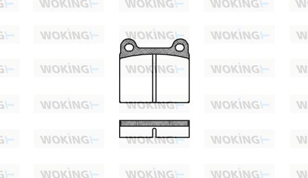 Woking P1063.00 - Komplet Pločica, disk-kočnica www.molydon.hr