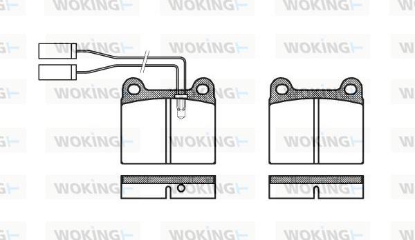 Woking P1063.01 - Komplet Pločica, disk-kočnica www.molydon.hr