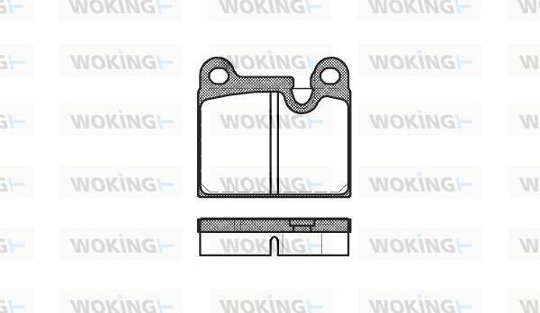 Woking P1063.80 - Komplet Pločica, disk-kočnica www.molydon.hr