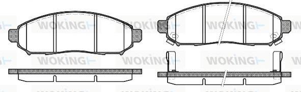 Woking P10623.12 - Komplet Pločica, disk-kočnica www.molydon.hr