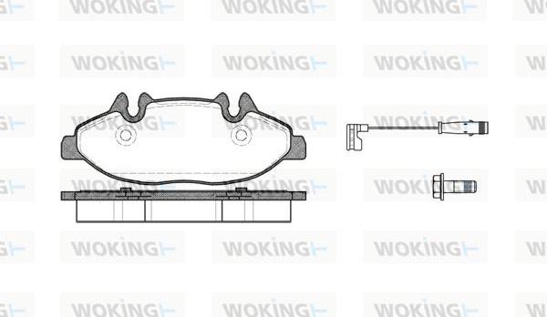 Woking P10093.02 - Komplet Pločica, disk-kočnica www.molydon.hr