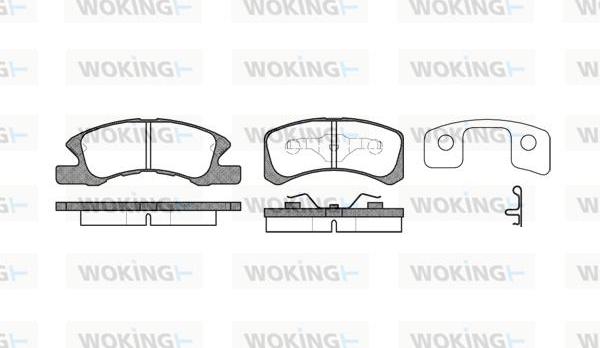 Woking P10113.02 - Komplet Pločica, disk-kočnica www.molydon.hr