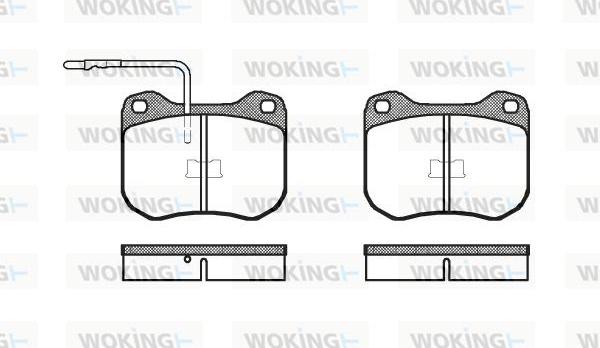 Woking P1013.02 - Komplet Pločica, disk-kočnica www.molydon.hr