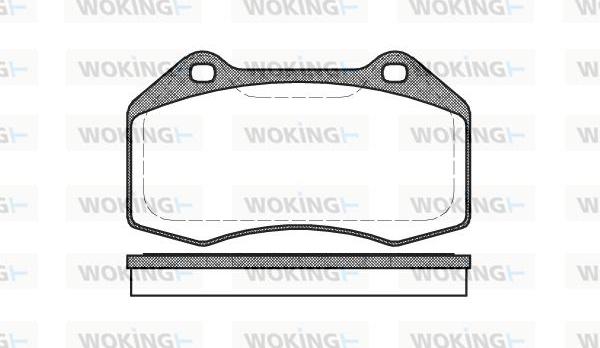 Woking P10133.00 - Komplet Pločica, disk-kočnica www.molydon.hr