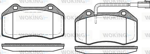 Woking P10133.12 - Komplet Pločica, disk-kočnica www.molydon.hr