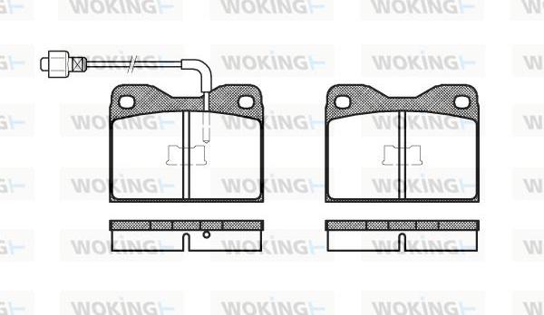 Woking P1083.02 - Komplet Pločica, disk-kočnica www.molydon.hr