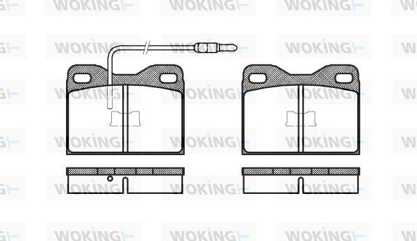 Woking P1083.14 - Komplet Pločica, disk-kočnica www.molydon.hr