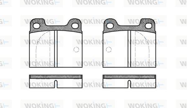 Woking P1033.00 - Komplet Pločica, disk-kočnica www.molydon.hr