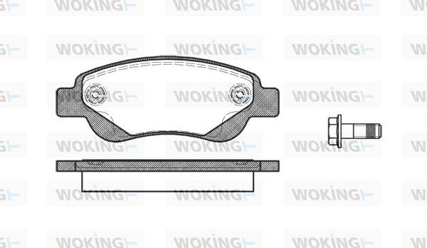 Woking P10773.00 - Komplet Pločica, disk-kočnica www.molydon.hr