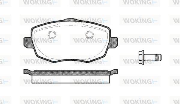 Woking P11993.00 - Komplet Pločica, disk-kočnica www.molydon.hr