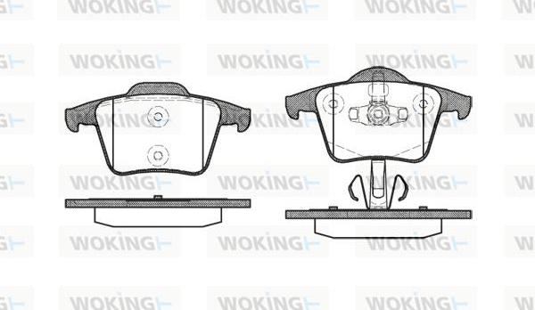 Woking P11443.00 - Komplet Pločica, disk-kočnica www.molydon.hr