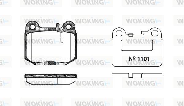 Woking P1143.40 - Komplet Pločica, disk-kočnica www.molydon.hr