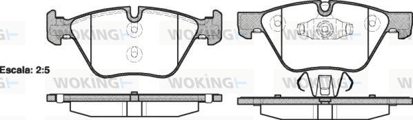 Woking P11523.10 - Komplet Pločica, disk-kočnica www.molydon.hr