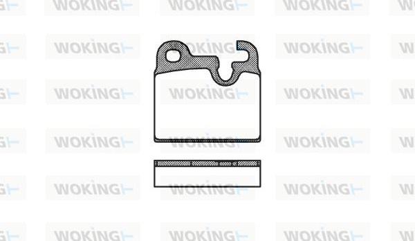 Woking P1163.00 - Komplet Pločica, disk-kočnica www.molydon.hr