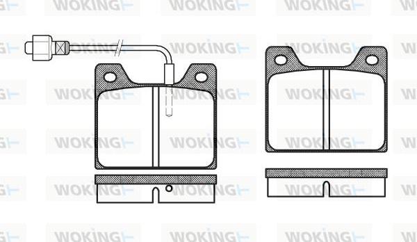 Woking P1133.02 - Komplet Pločica, disk-kočnica www.molydon.hr