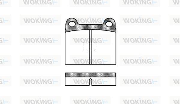 Woking P1173.00 - Komplet Pločica, disk-kočnica www.molydon.hr