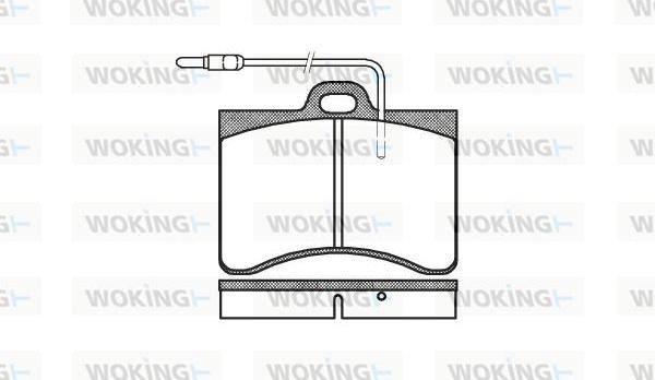 Woking P1863.04 - Komplet Pločica, disk-kočnica www.molydon.hr