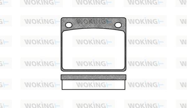 Woking P1833.00 - Komplet Pločica, disk-kočnica www.molydon.hr