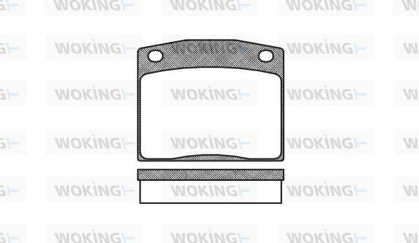 Woking P1833.10 - Komplet Pločica, disk-kočnica www.molydon.hr