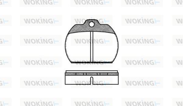 Woking P1823.00 - Komplet Pločica, disk-kočnica www.molydon.hr