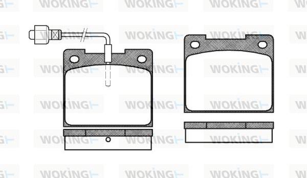 Woking P1393.02 - Komplet Pločica, disk-kočnica www.molydon.hr