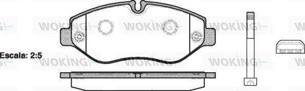 Woking P13453.10 - Komplet Pločica, disk-kočnica www.molydon.hr