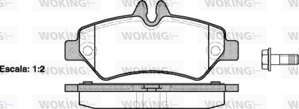 Woking P13463.00 - Komplet Pločica, disk-kočnica www.molydon.hr