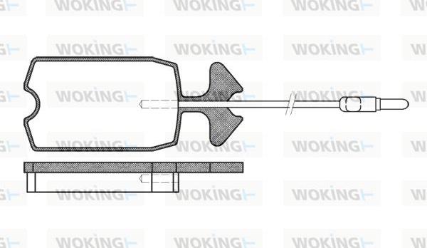 Woking P1343.14 - Komplet Pločica, disk-kočnica www.molydon.hr